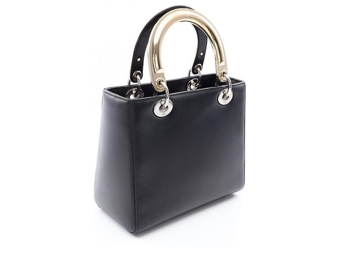 Borsa Lady Dior 2-Way in pelle nera Christian Dior - vista 2