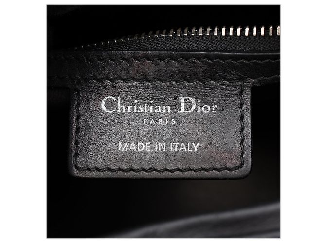 Borsa Lady Dior 2-Way in pelle nera Christian Dior - vista 4