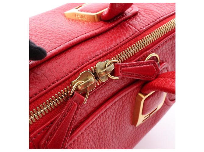 Borsa 2-Way Fendi Chameleon Rosso - vista 9