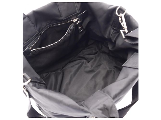 Bolso Reversible 2-Way Prada Negro - vista 3