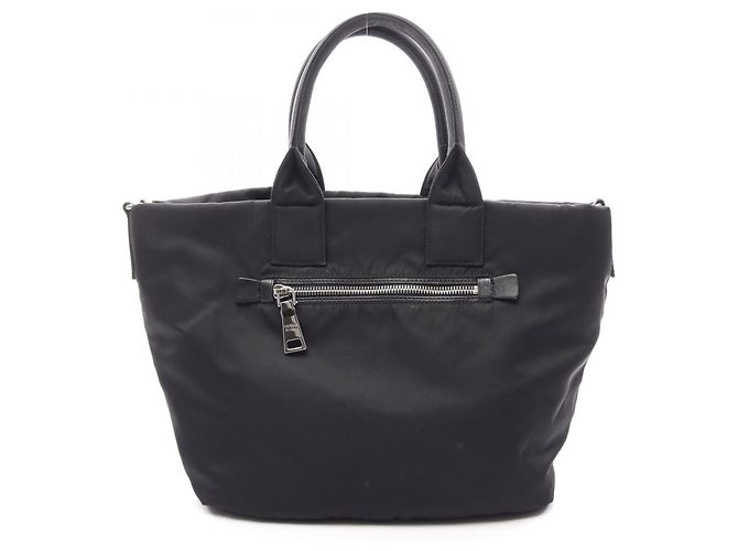 Bolso Reversible 2-Way Prada Negro - vista 6