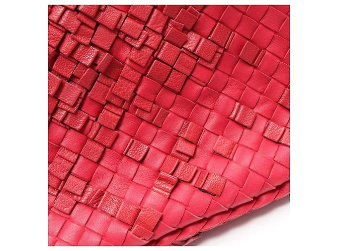 Borsa Hobo Intrecciato Bottega Veneta Rosa Rosso - vista 13