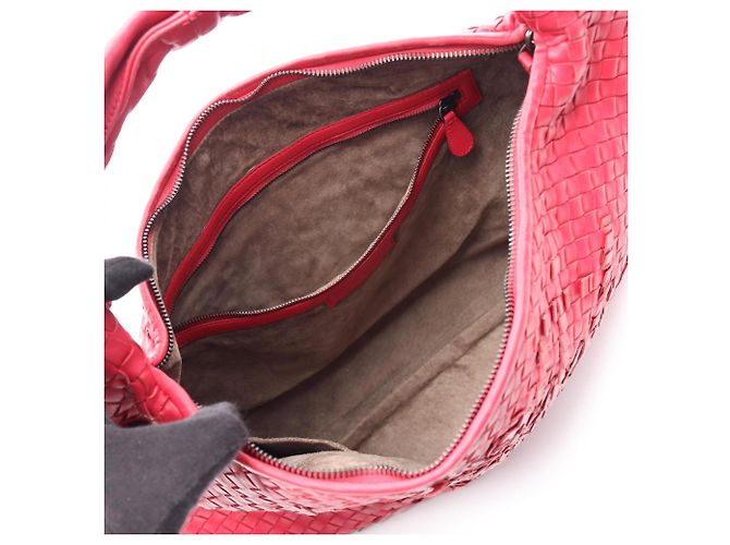 Borsa Hobo Intrecciato Bottega Veneta Rosa Rosso - vista 3
