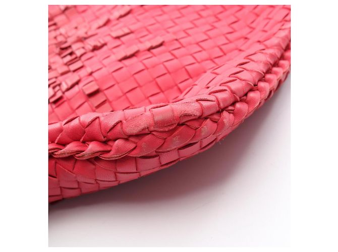 Borsa Hobo Intrecciato Bottega Veneta Rosa Rosso - vista 9