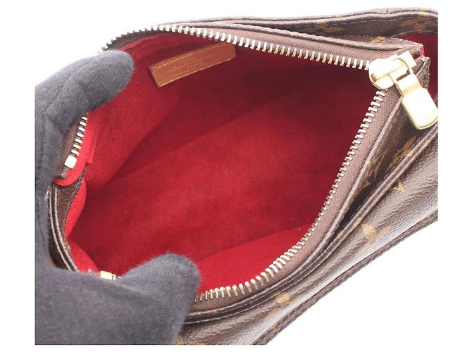 Borsa a Spalla Louis Vuitton Vivacite PM Marrone - vista 3