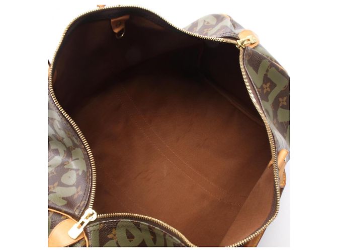 Borsa Boston Louis Vuitton Keepall 50 Marrone Cachi - vista 3