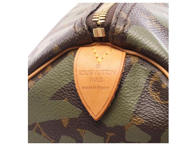 Borsa Boston Louis Vuitton Keepall 50 Marrone Cachi - vista 4