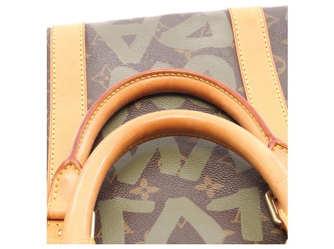 Borsa Boston Louis Vuitton Keepall 50 Marrone Cachi - vista 7