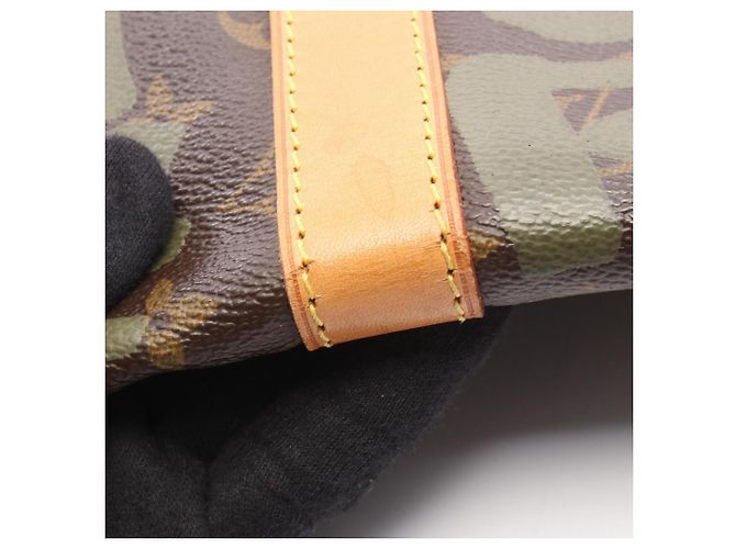 Borsa Boston Louis Vuitton Keepall 50 Marrone Cachi - vista 8
