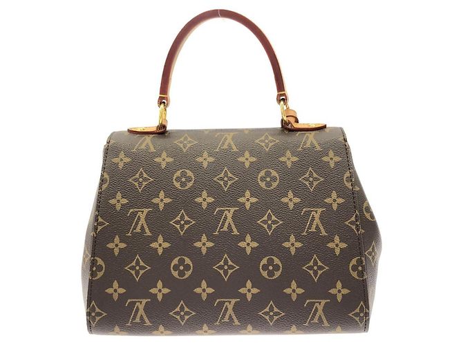 Borsa Louis Vuitton Monogram Cluny BB Marrone Fuschia Monogramma - vista 2