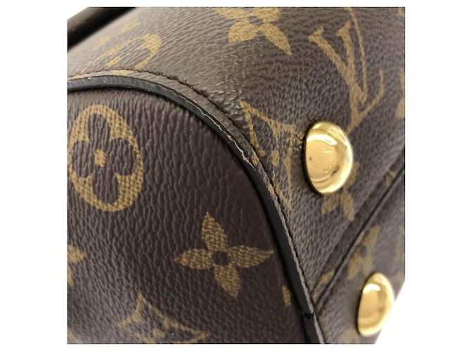 Borsa Louis Vuitton Monogram Cluny BB Marrone Fuschia Monogramma - vista 3