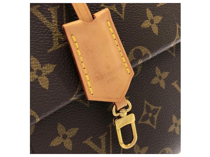 Borsa Louis Vuitton Monogram Cluny BB Marrone Fuschia Monogramma - vista 5