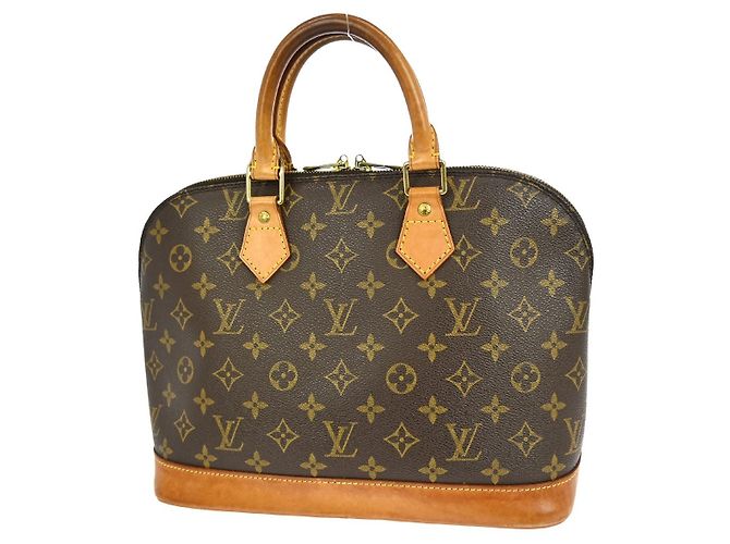 Sac à main Louis Vuitton Alma Monogram Canvas PM Marron - vue 2