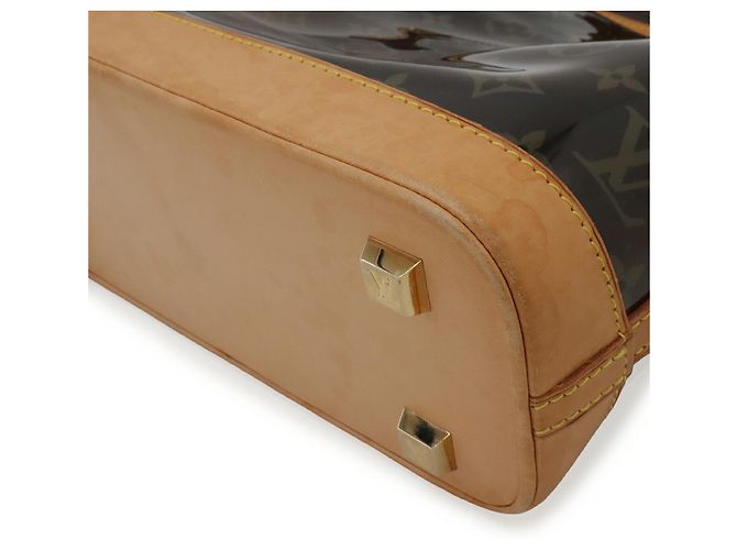 Borsa Tote Louis Vuitton Monogram Vinyl Cabas Ambre PM Marrone - vista 4