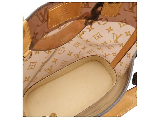 Borsa Tote Louis Vuitton Monogram Vinyl Cabas Ambre PM Marrone - vista 7