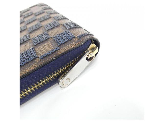 Louis Vuitton Damier Paillette Zippy Wallet N63172 Blu Damier ebene - vista 3