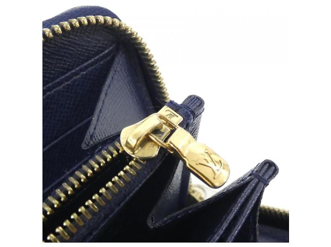 Louis Vuitton Damier Paillette Zippy Wallet N63172 Blu Damier ebene - vista 8