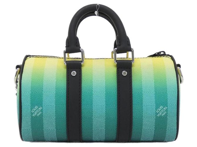 Borsa Boston Louis Vuitton Day Break Keepall XS Verde chiaro - vista 2