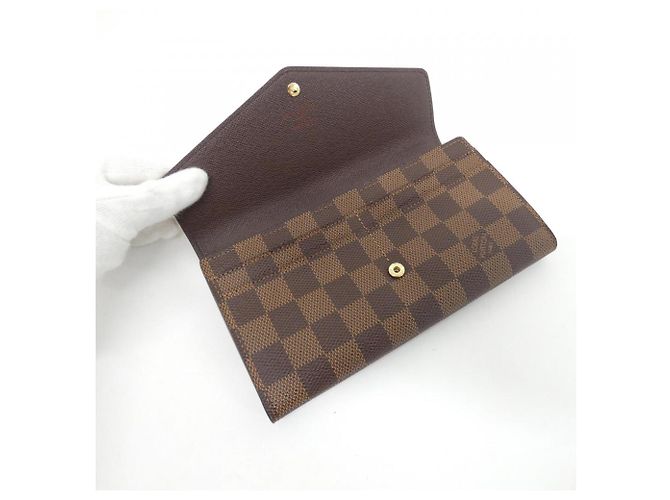 Louis Vuitton Damier Portefeuille Sarah N63209 Cartera Damier ebene - vista 4