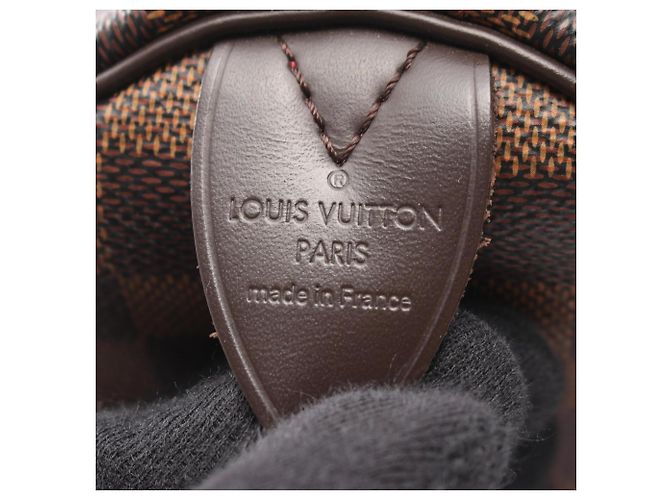Borsa Louis Vuitton Speedy 30 Marrone Damier ebene - vista 4