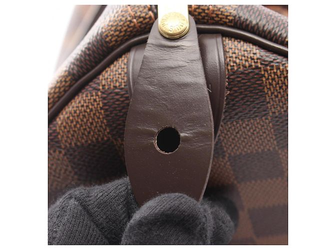 Borsa Louis Vuitton Speedy 30 Marrone Damier ebene - vista 9