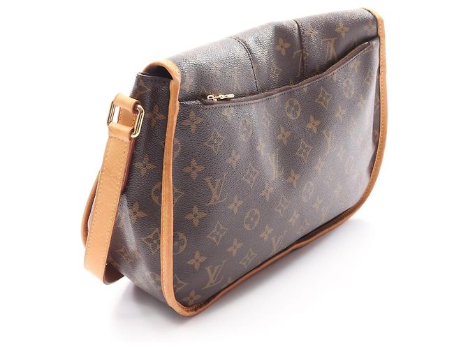 Borsa a Spalla Louis Vuitton Menilmontant MM Marrone - vista 2
