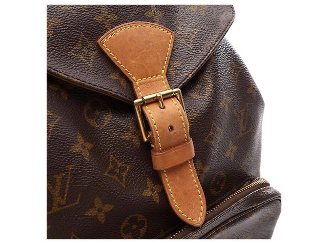 Zaino/Borsa Louis Vuitton Montsouris GM Marrone - vista 13