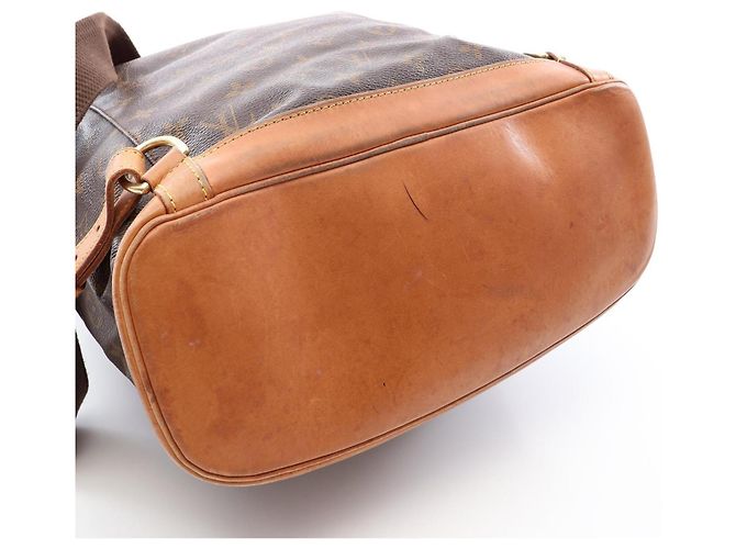 Zaino/Borsa Louis Vuitton Montsouris GM Marrone - vista 9