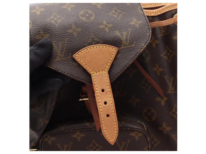 Zaino/Borsa Louis Vuitton Montsouris MM Marrone - vista 12