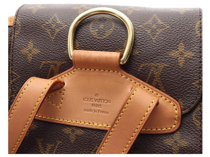 Zaino/Borsa Louis Vuitton Montsouris MM Marrone - vista 13