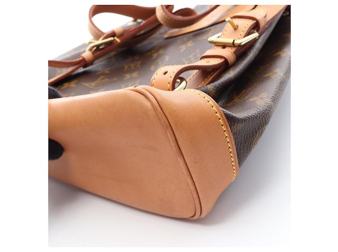 Zaino/Borsa Louis Vuitton Montsouris MM Marrone - vista 7