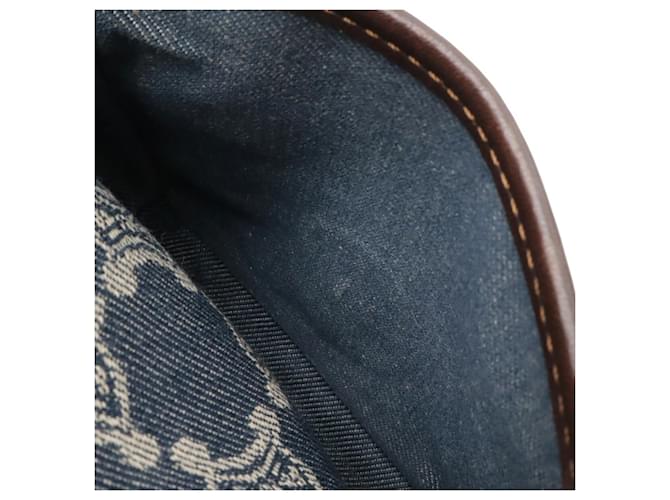 Céline Borsa a Spalla Celine Paris Macadam Marrone Blu - vista 10