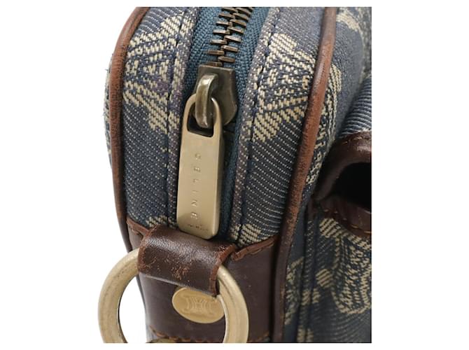 Céline Borsa a Spalla Celine Paris Macadam Marrone Blu - vista 5
