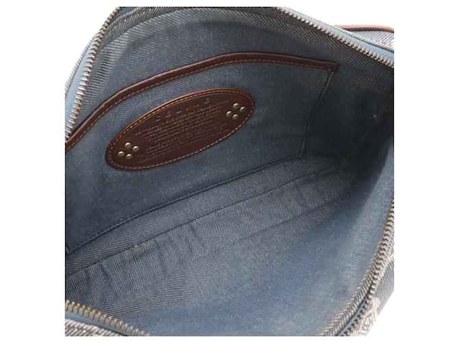 Céline Borsa a Spalla Celine Paris Macadam Marrone Blu - vista 8