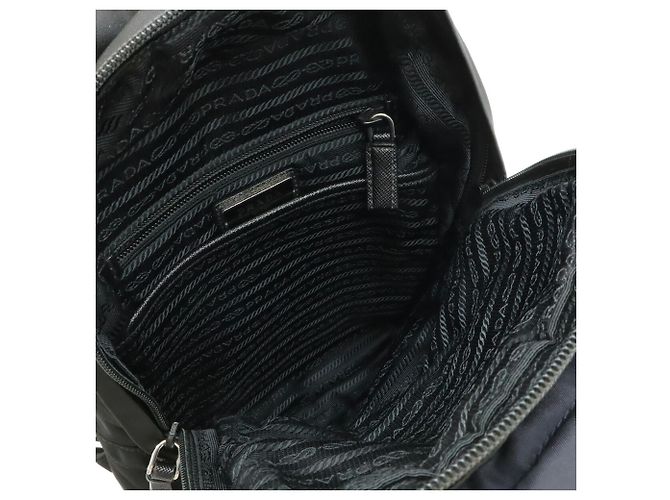 Borsa a tracolla Prada con motivo camouflage Nero Multicolore Giallo - vista 8