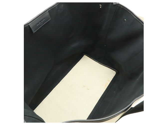 Borsa Balenciaga Navy Cabas M Tote Bag Nero Blu navy - vista 8