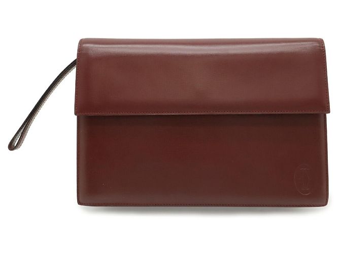Clutch Cartier Must de Line Second Bag Rosso Bordò - vista 2