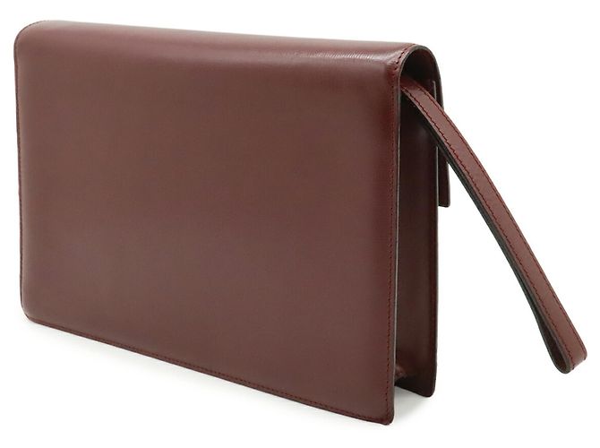 Clutch Cartier Must de Line Second Bag Rosso Bordò - vista 3