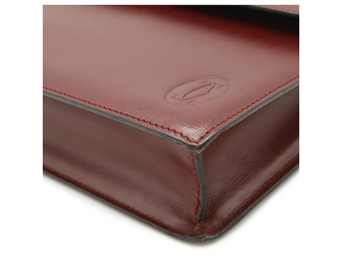Clutch Cartier Must de Line Second Bag Rosso Bordò - vista 4