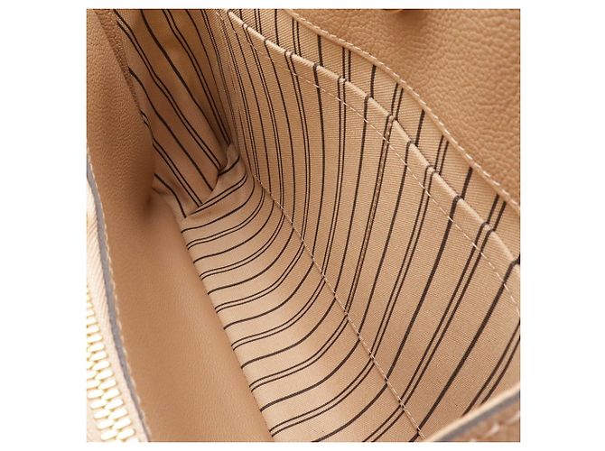 Borsa Louis Vuitton Monogram Empreinte Montaigne MM Taupe - vista 7