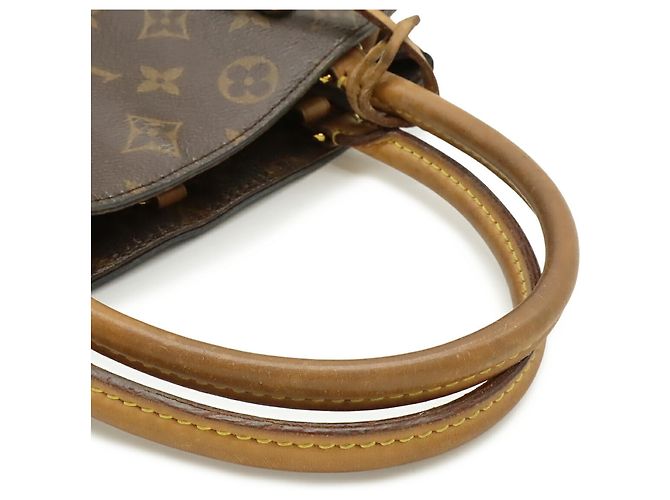 Borsa Louis Vuitton Monogram Montaigne MM Borsa a Spalla Marrone Bianco Monogramma - vista 5