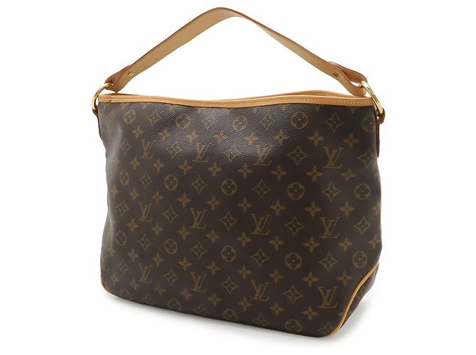 Borsa a Spalla Louis Vuitton Monogram Delightful PM Marrone Monogramma - vista 3