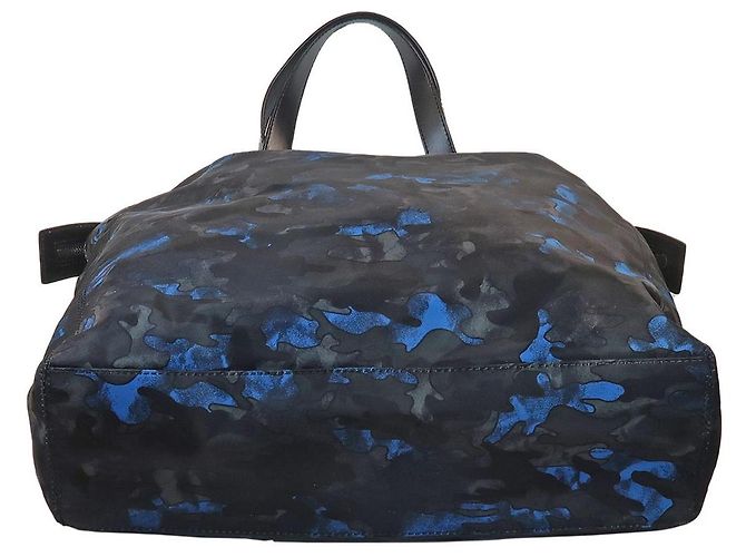 Michael Kors Borsa Tote Camouflage Blu e Nero Grigio - vista 3