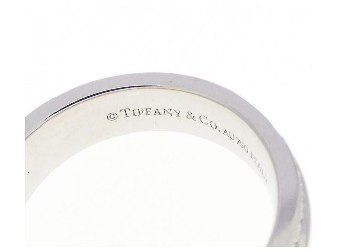 Tiffany & Co Tiffany T schmaler Ring aus Weißgold mit Diamant - Ansicht 4