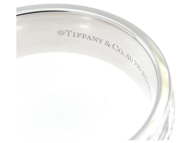 Tiffany & Co Anello per dito Tiffany T in oro bianco 18K e diamante - vista 4