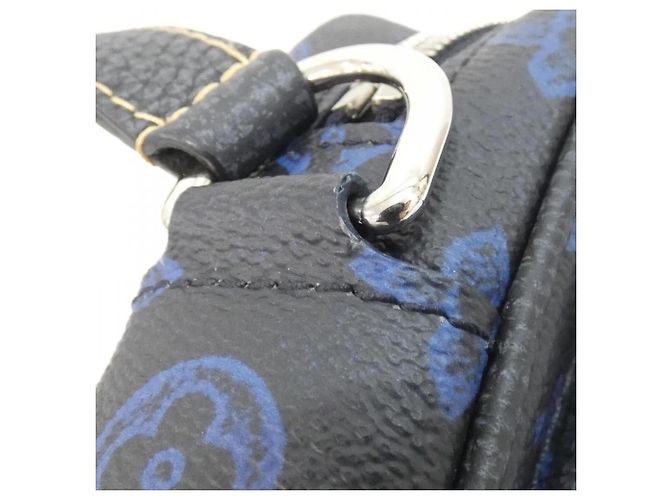 Portafoglio Louis Vuitton Monogram Record Christopher Blu - vista 5
