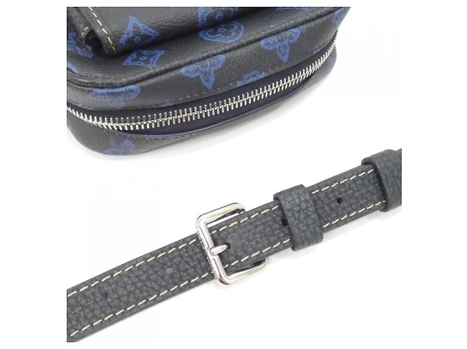 Portafoglio Louis Vuitton Monogram Record Christopher Blu - vista 6