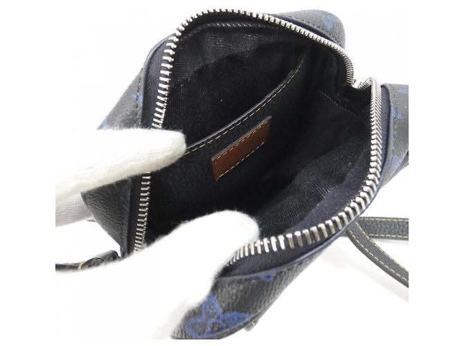 Portafoglio Louis Vuitton Monogram Record Christopher Blu - vista 7