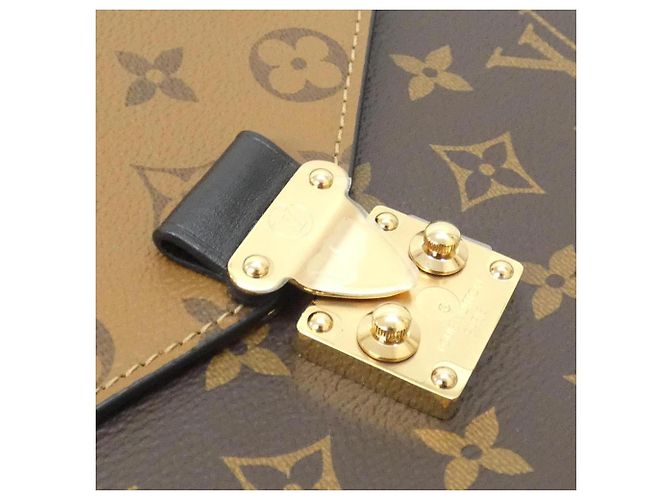 Borsa Louis Vuitton Monogram Reverse Pochette Métis MM M44876 Marrone - vista 5