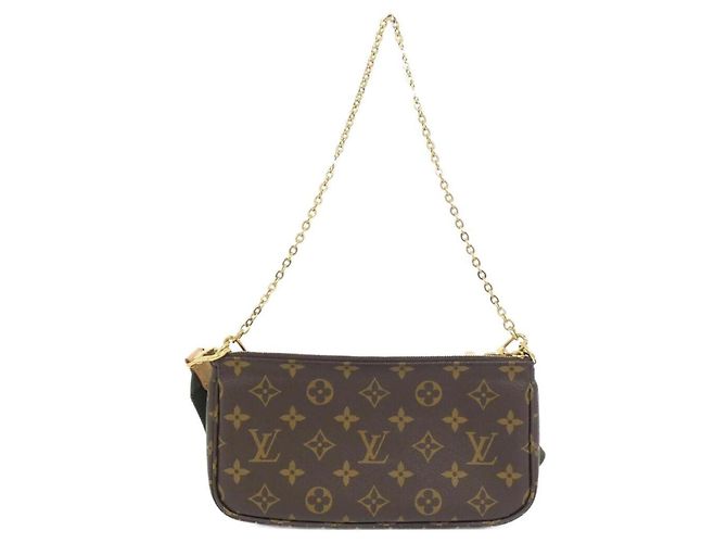 Louis Vuitton Monogram Multi Pochette Accessoires M44813 Marrone Monogramma - vista 2